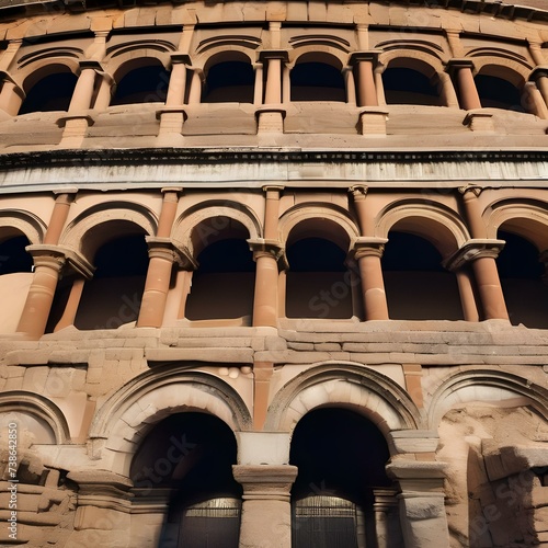 An ancient coliseum with weathered stones and a sense of grandeur, hinting at gladiatorial battles of the past5