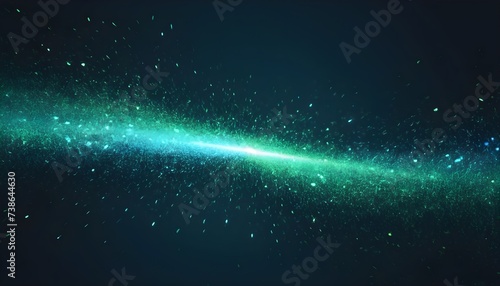 green color fireworks particle background.
