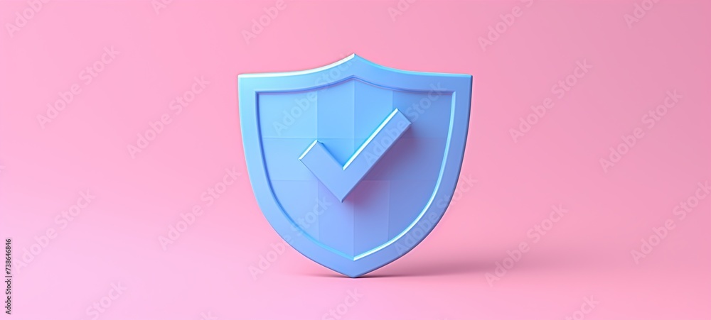 shield with tick shield with tick