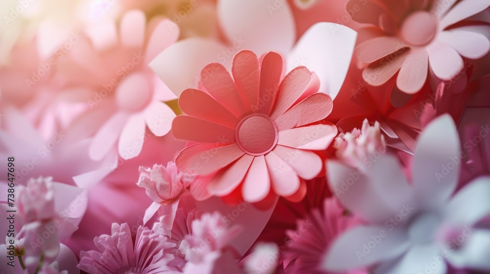 Close up shot of a colorful bunch of flowers, perfect for various design projects Close up shot of a colorful bunch of flowers, perfect for various design projects