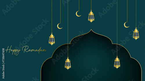 Ramadan golden background