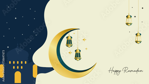 Ramadan golden background