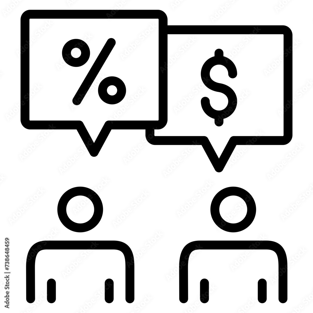 Price Negotiation Icon Element For Design Price Negotiation Icon Element For Design