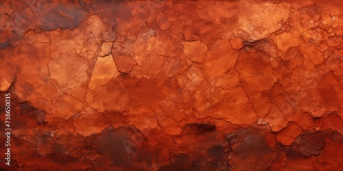A detailed view of a red rock wall. This image can be used for various purposes