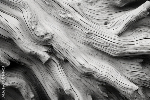 A black and white photo of a tree trunk. Suitable for nature, abstract, or monochrome themes