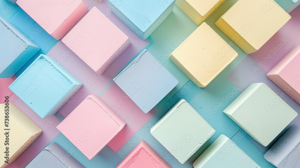 pastel colored cube background pastel colored cube background