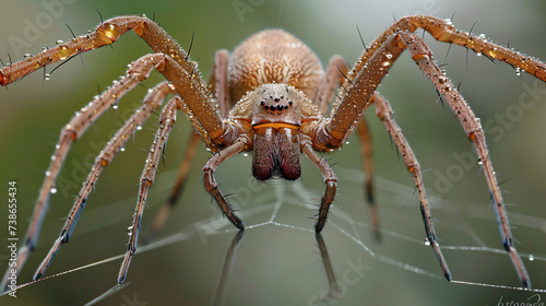 Longjawed Orb Weaver spider © Mishi
