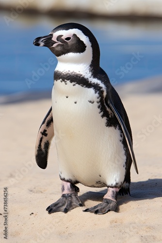 penguin on the beach