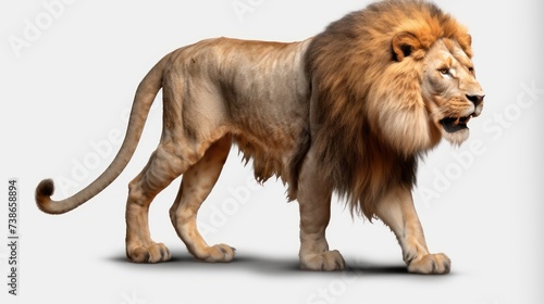 Lion on transparent background UHD WALLPAPER