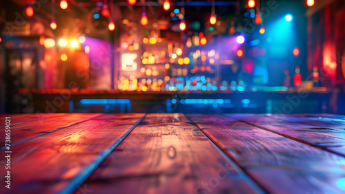 Club Nights: An Empty Table Amidst the Party, for product display