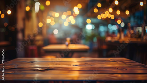 Pub Nights: An Empty Table Amidst the Bustle © 대연 김