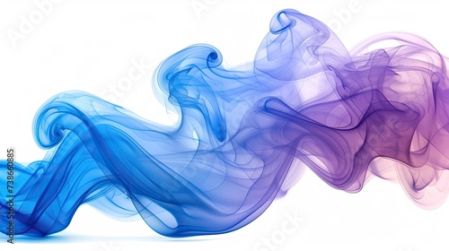 Swirling Blue and Purple Smoke in the Air © hakule