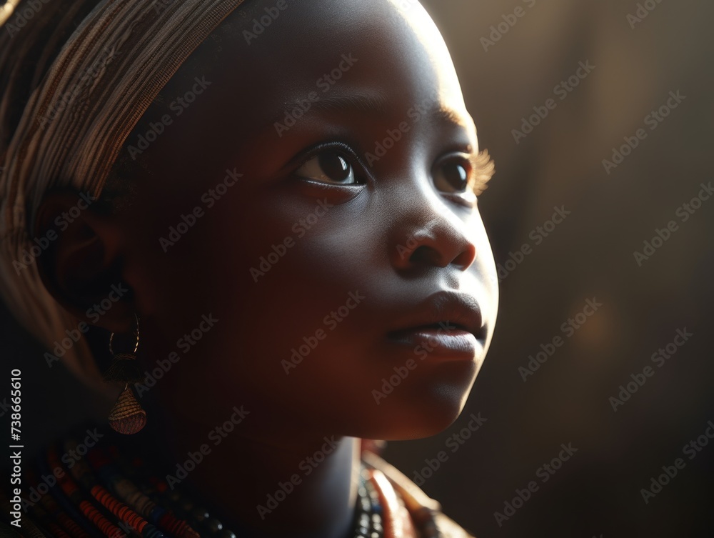 portrait of a small African thoughtful boy. protection and rescue of children. close-up. portrait of a small African thoughtful boy. protection and rescue of children. close-up.