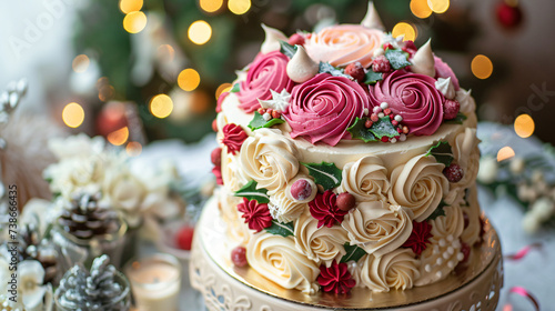 Beautiful festive cake