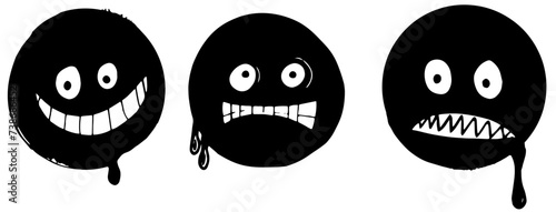 Hand drawn emoji transparent background