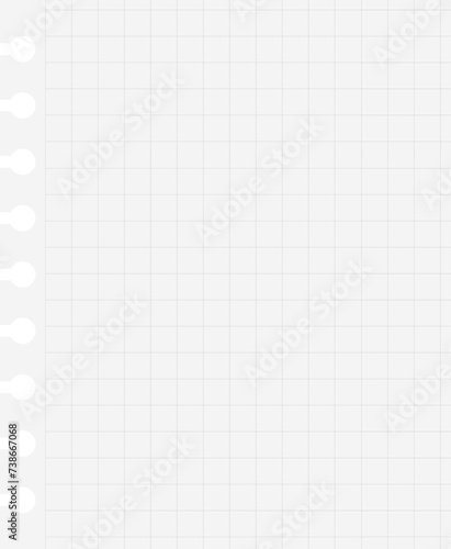 white squared paper sheet