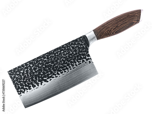 santoku knife, graphic element isolated on a transparent background photo