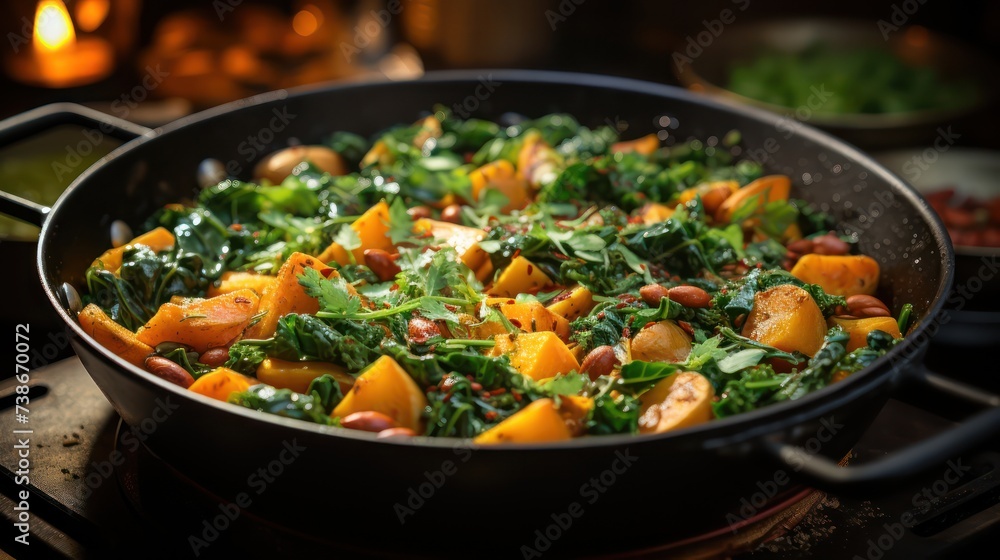 A hearty stew of fresh organic vegetables UHD WALLPAPER A hearty stew of fresh organic vegetables UHD WALLPAPER