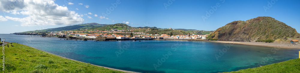 Porto Pim beach and Monte Queimado panorama