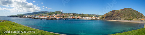 Porto Pim beach and Monte Queimado panorama