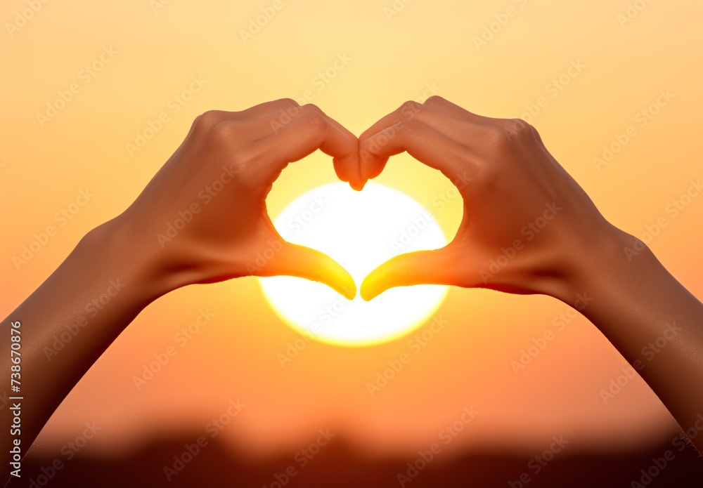 Obraz premium hands heart