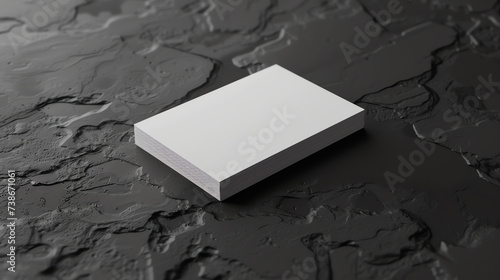 Photo of blank business cards. Mock-up for branding identity. For graphic designers presentations and portfolios