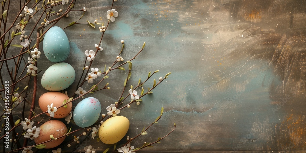 Easter background with copy space. Easter background with copy space.