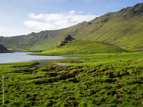 Interior of Caldeirão do Corvo landscape photo