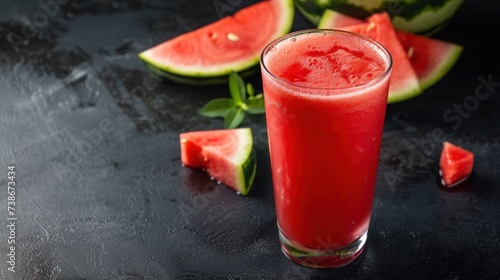 illustration of smoothies and juices made from a variety of fresh fruits from the tropics. Clean eating, a healthy diet, and vitamin infused beverages are concepts