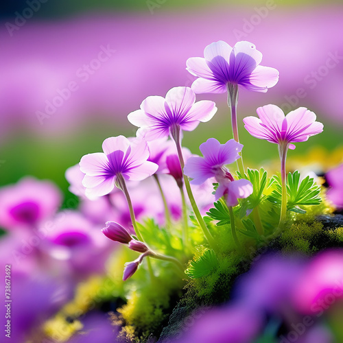 the Essence of Purple Flowers in Nature