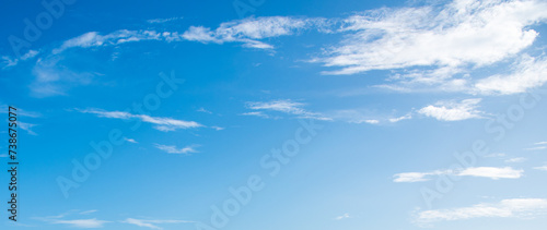 Blue sky and small clouds