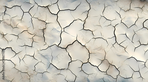 Seamless broken barren drought crack background texture