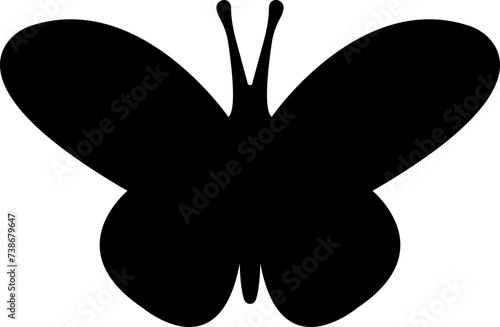 Butterflies silhouette black drawing flat icon. Flaying butterflies vector isolated on transparent background. Use for graphic design, beauty, web and mobile app. Glowworm fireflies Hand drawn element