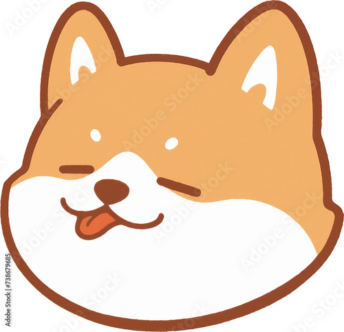 귀여운 강아지 일러스트 로고