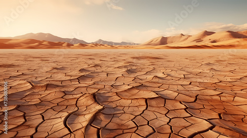 Seamless broken barren drought crack background texture