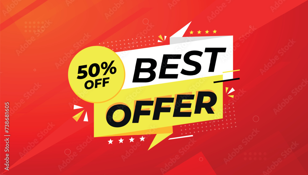 Best Offer Discount banner. Offer sale banner vector template. Sale label and discounts background, Discount Promotion marketing poster design for web and Social. Vector Illustration. Best Offer Discount banner. Offer sale banner vector template. Sale label and discounts background, Discount Promotion marketing poster design for web and Social. Vector Illustration.