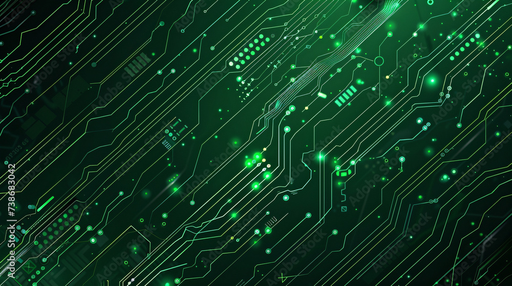 Sea green color cyber and tech background Sea green color cyber and tech background