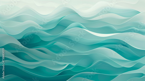 Sea green color abstract shape background presentation design. PowerPoint and Business background.