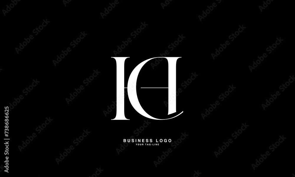 HC, CH, H, C, Abstract Letters Logo Monogram