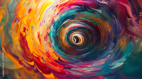 Time warp vortex, A mesmerizing portal of swirling colors and patterns, bending the fabric of reality. 