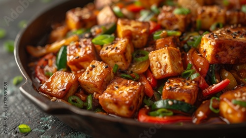 Vegetarian Stir-Fry: A colorful stir-fry with a variety of fresh vegetables, tofu, and a flavorful sauce.