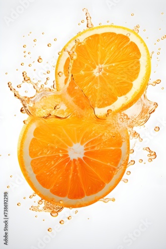 orange and water