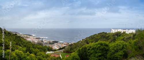 Panorama of Santa Cruz da Graciosa and Ermida de Nossa Senhora da Ajuda photo