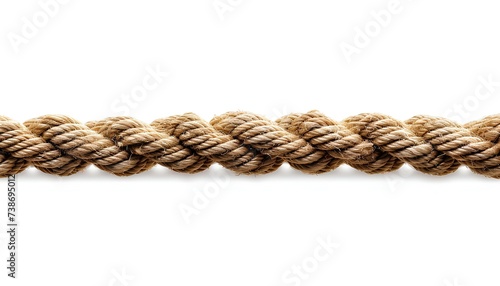 Rope isolated on white background with shadow. rope top view. rope flat lay. string rope cord cable line
