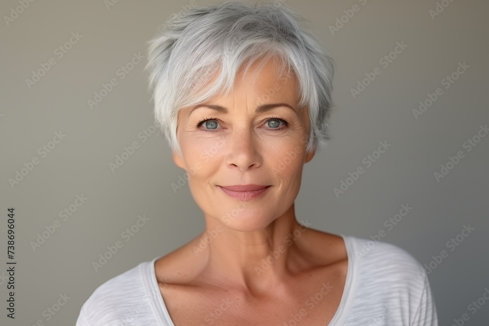 beauty concept 50 year old woman with natural beauty skin beauty natural cosmetics beautiful woman women's day international women's day women's beauty day