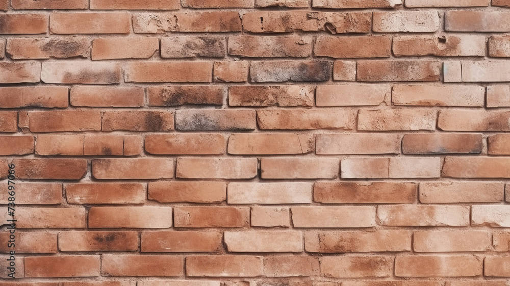 Texture of brick wall tiles isolated on a white background