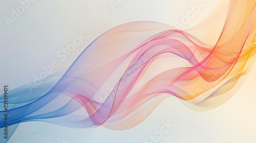 Wallpaper Mural Colorful Abstract Smoke Art on a Light Background Torontodigital.ca
