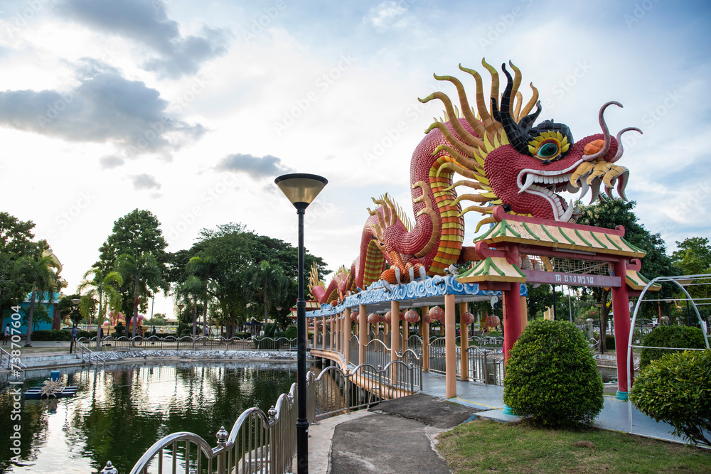Obraz premium THAILAND CHONBURI MUEANG PARK DRAGON