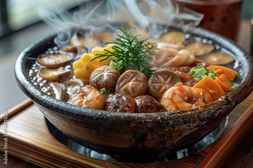 a bowl of seafood soup professional advertising food photography a bowl of seafood soup professional advertising food photography