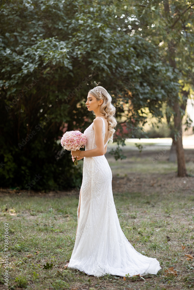 bride in wedding dress